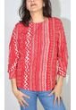 Blusa Para Mujer Manga 3/4 Rojo Marca L&H de L&H