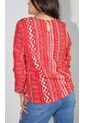 Blusa Para Mujer Manga 3/4 Rojo Marca L&H de L&H