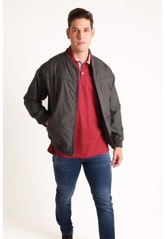 Chaqueta Impermeable Para Hombre Gris Claro Marca L&H L&H