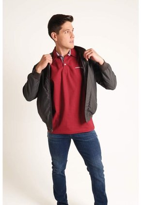 Chaqueta Impermeable Para Hombre Gris Claro Marca L&H