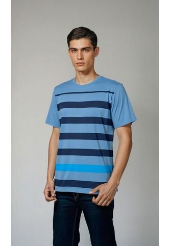 T-Shirt Para Hombre Azul Marca L&H L&H