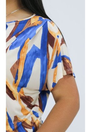 Camiseta Para Mujer. Azul Marca L&H Ref. 2J609087