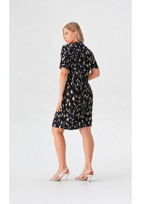 Vestido Para Mujer Manga Corta Negro Marca L&H Ref. 1Y417030