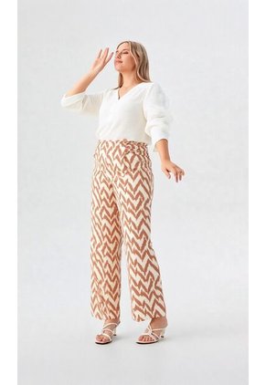 Pantalon Para Mujer Taupe Marca L&H Ref. 5P407005