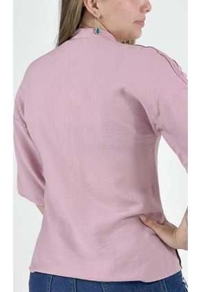 Blusa Para Mujer Manga 3/4 Rosado Marca L&H