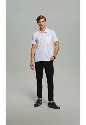 Polo Para Hombre Blanco Marca L&H Ref. 4Q109182