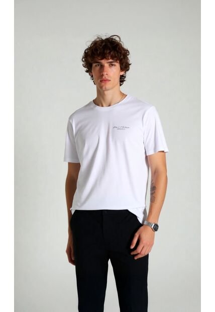 T-Shirt Para Hombre Blanco Marca L&H Ref. 2Bw119001