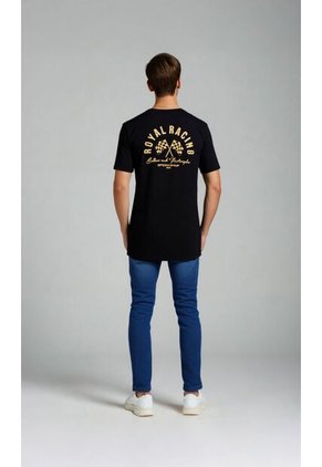 T-Shirt Para Hombre Negro Marca L&H Ref. 2Bw119001