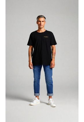 T-Shirt Para Hombre Negro Marca L&H Ref. 2Bw119001