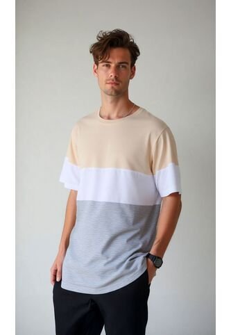 T-Shirt Para Hombre Beige Marca L&H Ref. 4K109121 L&H