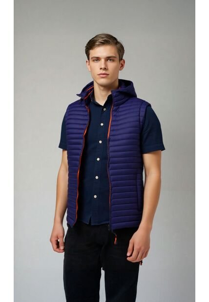 Chaleco Para Hombre Azul Marca L&H Ref. 6N125009