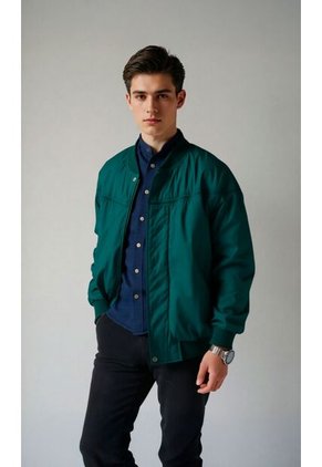 Chaqueta Para Hombre Manga Larga Verde Marca L&H Ref. 9B108004