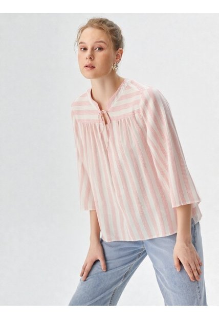Blusa Para Mujer Manga 3/4 Rosado Marca L&H Ref. 5P412285