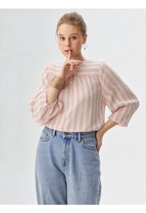 Blusa Para Mujer Manga 3/4 Rosado Marca L&H Ref. 5P412285