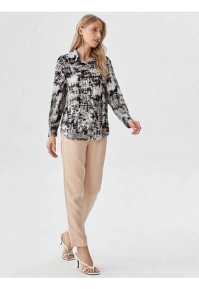 Blusa Para Mujer Manga Larga Gris Oscuro Marca L&H Ref. 2J412283