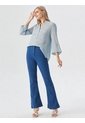 Blusa Para Mujer Manga 3/4 Azul Claro Marca L&H Ref. 1F412733 de L&H