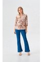 Blusa Para Mujer Manga 3/4 Taupe Marca L&H Ref. 1F412731 de L&H