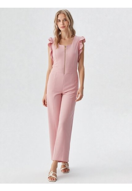 Enterizo Para Mujer Manga Sisa Rosado Marca L&H Ref. 2J432039