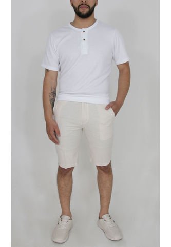 Bermuda Para Hombre Beige Marca L&H L&H