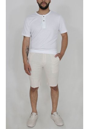Bermuda Para Hombre Beige Marca L&H