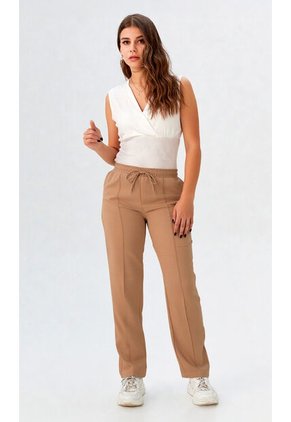 Pantalon Para Mujer Taupe Marca L&H