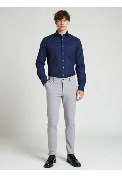 Pantalon Para Hombre Gris Claro Marca L&H