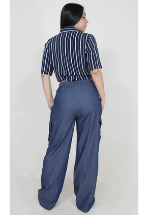 Pantalon Para Mujer Azul Marca L&H