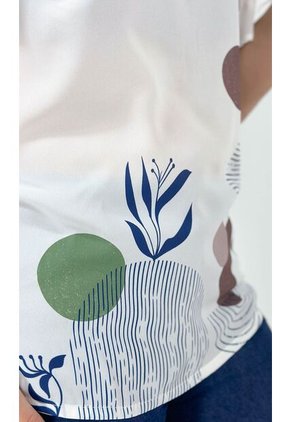 Blusa Para Mujer Manga Corta Verde Marca L&H Ref. 4R412124