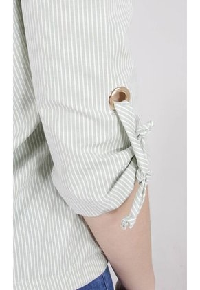 Blusa Para Mujer Manga 3/4 Verde Marca L&H Ref. 1F412625