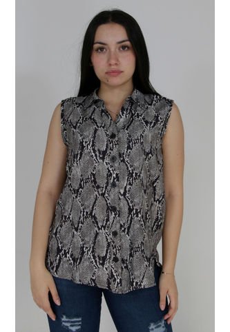 Blusa Para Mujer Manga Sisa Gris Claro Marca L&H L&H