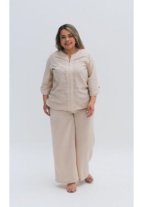 Pantalon Para Mujer. Beige Marca L&H Ref. 1F607081