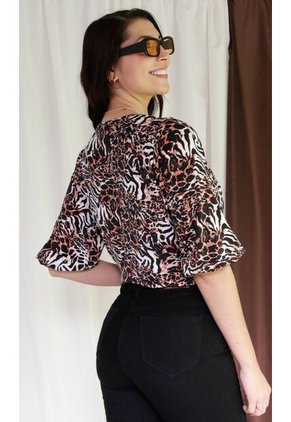 Camiseta Para Mujer Manga 3/4 Naranja Marca L&H