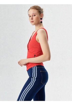 Camiseta Para Mujer Manga Sisa Rojo Marca L&H