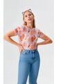 Blusa Para Mujer Manga Corta Coral Marca L&H Ref. 5P412245 de L&H