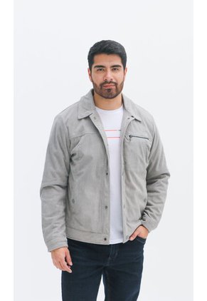 Chaqueta Para Hombre Gris Claro Marca L&H Ref. 6N108090