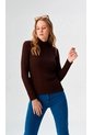 Camiseta Para Mujer Manga Larga Cafe Marca L&H Ref. 1F409576 de L&H
