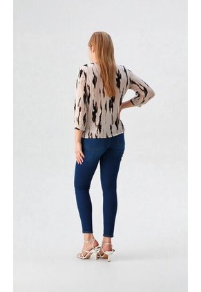 Blusa Para Mujer Manga 3/4 Negro Marca L&H Ref. 5P412263