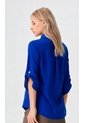 Blusa Para Mujer Manga 3/4 Azul Rey Marca L&H Ref. 1F412617 de L&H