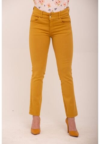 Jean Para Mujer Mostaza Marca L&H L&H