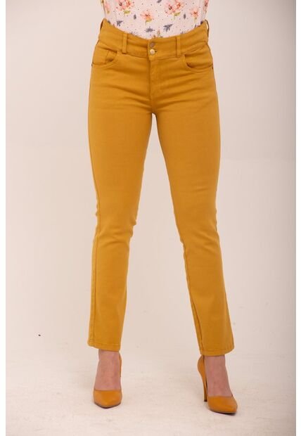 Jean Para Mujer Mostaza Marca L&H