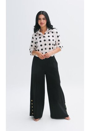 Pantalon Para Mujer Negro Marca L&H Ref. 2J407073