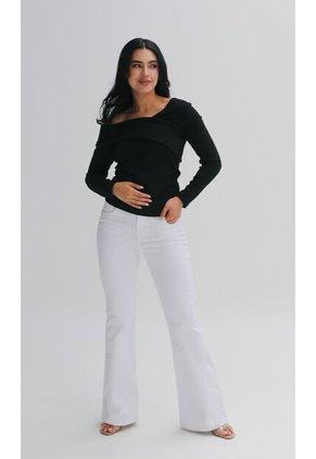 Jean Para Mujer Blanco Marca L&H Ref. 1Ac407780