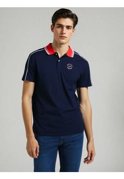 Polo Para Hombre Azul Marca L&H