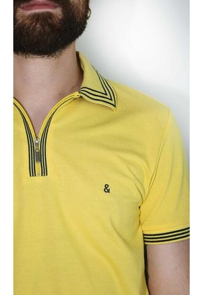 Polo Para Hombre Amarillo Marca L&H