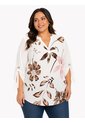 Blusa Para Mujer. Manga 3/4 Cafe Marca L&H Ref. 4R612038 de L&H