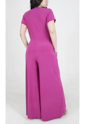 Enterizo Para Mujer Manga Corta Morado Marca L&H