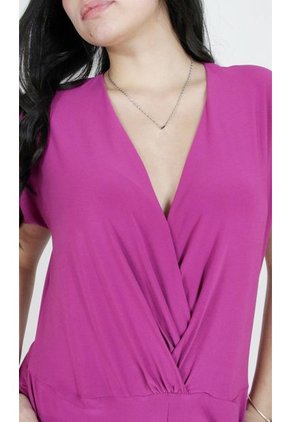 Enterizo Para Mujer Manga Corta Morado Marca L&H