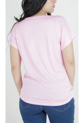 Camiseta Para Mujer Rosado Marca L&H