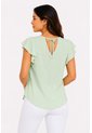 Blusa Para Mujer Manga Sisa Verde Marca L&H Ref. 4R412130 de L&H