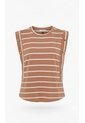 Camiseta Para Mujer Manga Corta Cafe Marca L&H Ref. 4R409242 de L&H